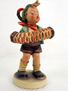 Vintage Goebel M.I. Hummel Accordion Boy Hum 185 w/Decimal Pt. TMK-3 Retired - Picture 1 of 9