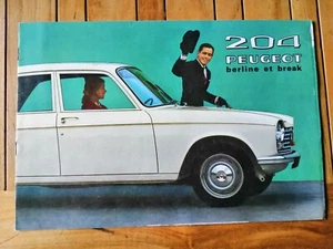 Brochure-dépliant : 204 PEUGEOT berline et break / automobile - Imagen 1 de 3