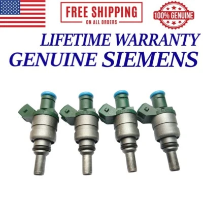 Juego de 4 inyectores de combustible Siemens OEM para Volvo V40 2000 1,9 L I4 #9470199 Foto 1 de 4