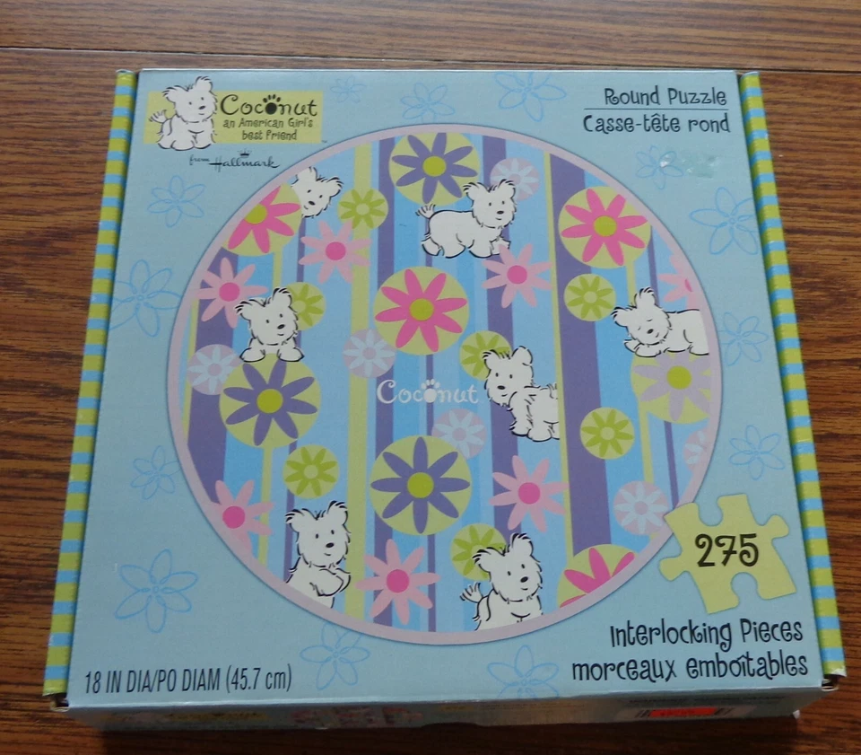 Rompecabezas redondo de coco American Girl 18" - Nuevo Foto 1 de 1