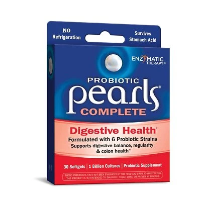 Terapia enzimática perlas probióticas cápsulas blandas completas para salud digestiva 30 unidades Foto 1 de 4
