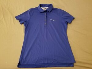 Womens Peter Millar Polo Shirt S Small Blue Athletic Golf