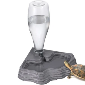 Bearded Dragon Tank Reptile Habitat Decor Water Bowl Drinker Accessories - Picture 1 of 11