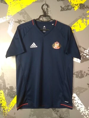 Sunderland Training Jersey Football Shirt Blue Adidas Mens Size L ig93 - Image 1 of 4