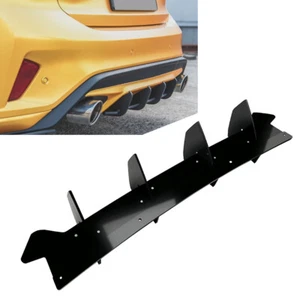 1 PC Black Rear Diffuser Lip Cover For Ford Focus ST MK4 2018-2022 - Picture 1 of 6