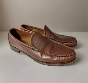Allen Edmonds Herren Braun Kiesel Leder Sanibel Slipper Halbschuhe Größe 13 B - Bild 1 von 7