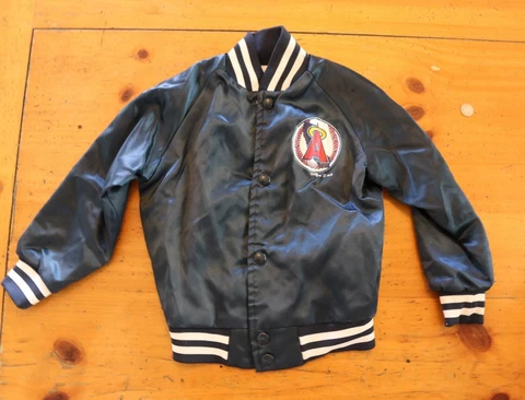 Vintage California Angels Satin kids Jacket 1986-1992 Logo Cover