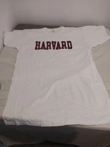 VINTAGE Champion Harvard Shirt Adult XL White Single Stitch Men - Picture 1 of 5