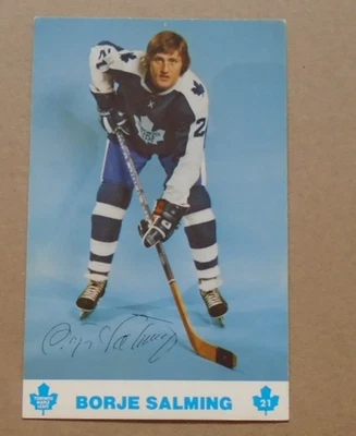 Borje Salming Toronto Maple Leaf  post cards 1975-1976 - Image 1 of 2