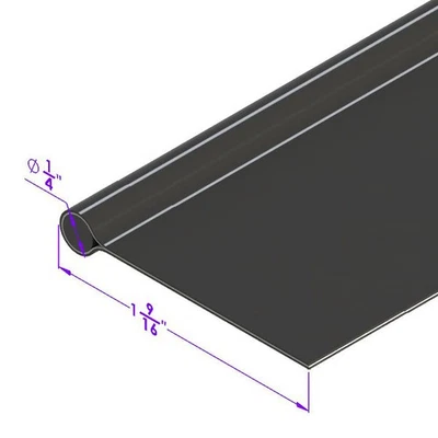 Fender Welt Tela Cromada 3/16" Cuentas con 1-1/8" Ancho Plano; LP 16-F Foto 1 de 2