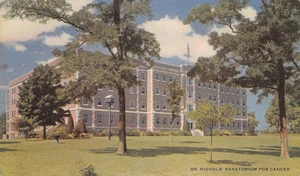 DR. NICHOLS SANATORIUM Savannah, Missouri Krebsbehandlung Vintage Postkarte - Bild 1 von 1