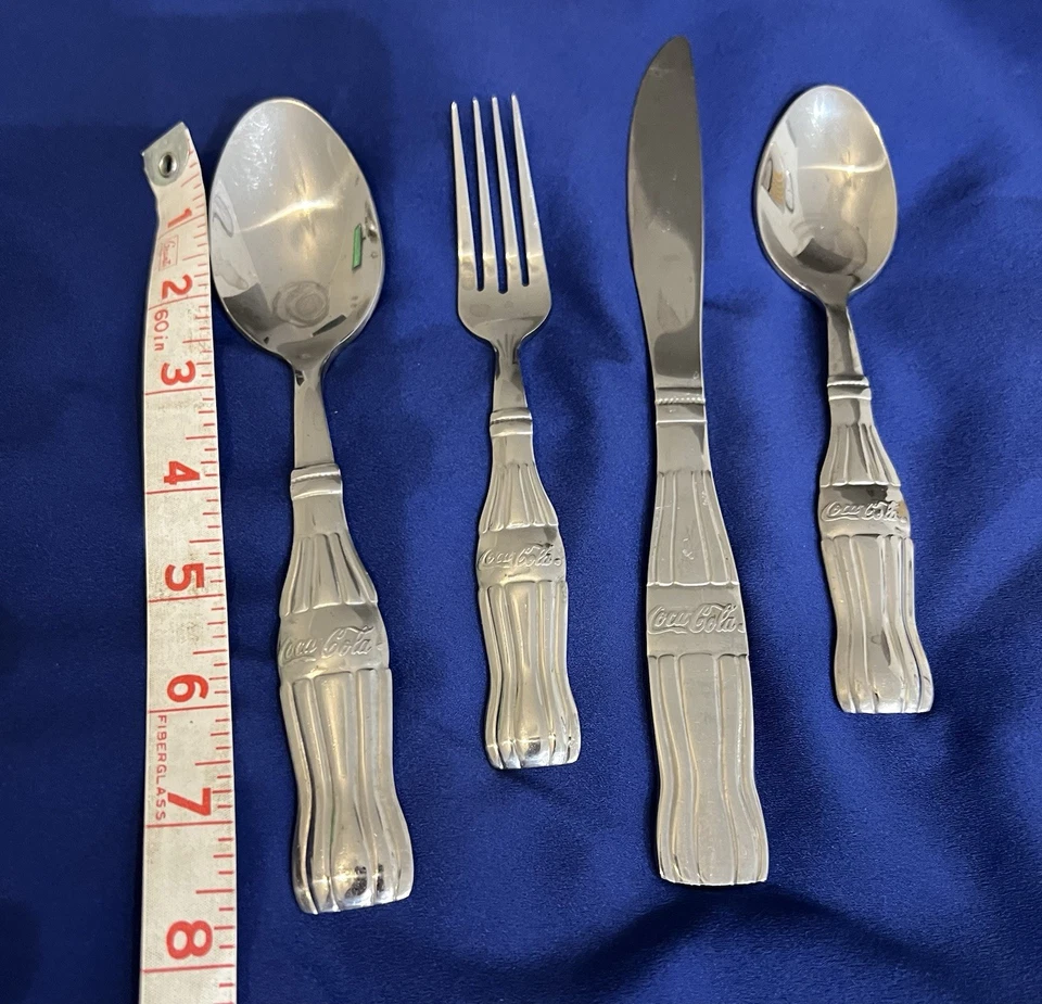 China Gibson acero inoxidable 18/0.  Cubiertos para botellas de Coca-Cola de 4 piezas. Uno Foto 1 de 4