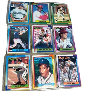 Baseball Card Lot Vintage Set Of 18 Topps 1980s Sergio Valdez Ken Griffey - Picture 1 of 2