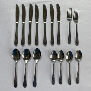 Cubiertos de acero inoxidable Rogers de colección 16 piezas cubiertos hechos en Corea - Imagen 1 de 5
