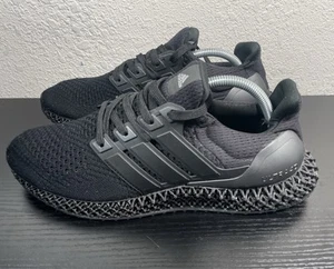 Adidas Ultra 4D Core Black Core Black Carbon Men’s Shoe Triple Black Size 10.5 - Picture 1 of 9