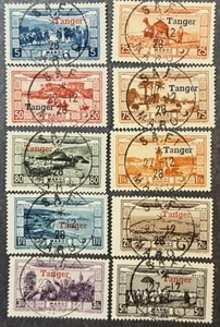 DP Stamps, French Morocco, 1929, SC CB11-CB20, Used, Complete Set - Picture 1 of 1