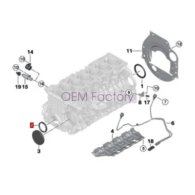 11117530823 2010-2011 For BMW X3 X5 X6 Z4 3.0L L6 OEM Front Crankshaft Seal Foto 1 de 4