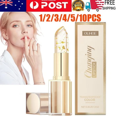 Transfer-Proof Color Changing Lipstick with Gold Foil,Transparente Transferproof - image 1 of 4