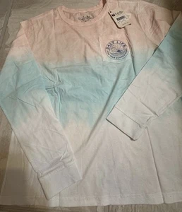 Neu mit Etikett Medium Salt Life Summer Stoke Sorbet langärmliges Boyfriend-T-Shirt für Damen - Bild 1 von 5