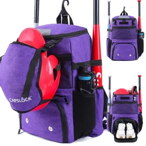 Baseball Backpack, Softball bag & T-Ball with Shoes Compartment for Youth, Bo... - Picture 1 of 7