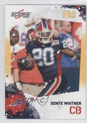 2010 Score Gold Zone /299 Donte Whitner #29 - Image 1 of 2
