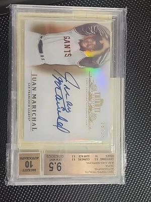 2013 Topps Tribute Auto Sepia /35 Juan Marichal #TA-JM2 Auto BECKETT 9.5 AUTO 10 - Image 1 of 4