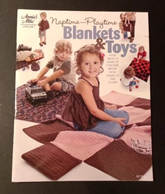 Annie's Attic: NAPTIME ~ PLAYTIME ОДЕЯЛА И ИГРУШКИ крючком книга #877536  - Изображение 1 из 4