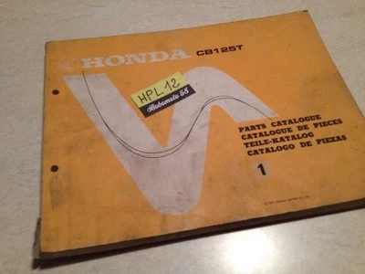 Honda CB125T CB125 T Twin CB 125 Piezas List Lista Catálogo Pieza Suelta - Imagen 1 de 4