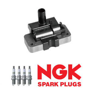 Ignition Coil & 4 NGK Platinum Spark Plug For Nissan Frontier 1.6L Sentra 2.4L