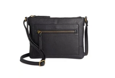 Bolso Bandolera Pequeño Style & Co Hudsonn East West Cuero Sintético Suave - Negro (Usado) Foto 1 de 4