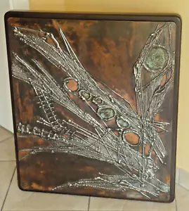 Metallbild - Relief - Abstrakt - Manfred Jung - 1976 - Brutalismus - - Bild 1 von 3