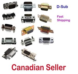 9 Position D-Sub Various models Male Female Plug Sockets Connector Receptacle - Picture 1 of 15