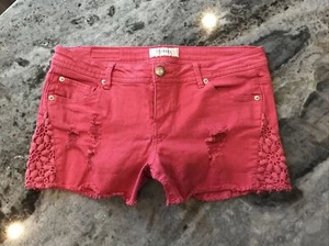 CP Jeans 9 Stretch Shorts Distressed Pink Denim Cut-Off Beach Booty Dillard’s - Bild 1 von 6
