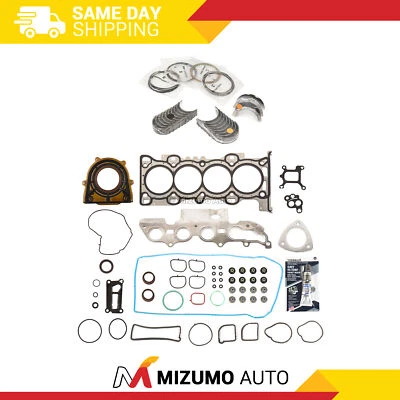 Full Gasket Set Bearings Rings Fit 09-12 Mazda 3 6 CX-7 2.5L DOHC - Image 1 of 4
