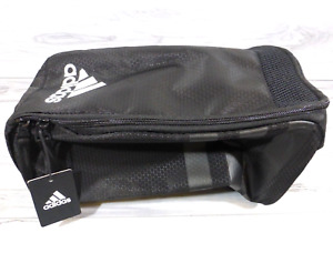 adidas Stadium II Team Shoe BAG -  Zipper,  Black, 3 Stripe - 13" L *New w/tags