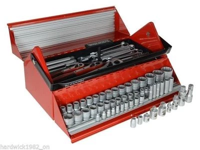 Teng Tools Mega Rosso Tool Kit Barn Door Toolbox With Sockets Ratchets Adaptor
