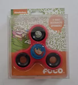 Ren & Stempy 3 WAY SPINNER NICKELODEON NICK 90'S TOY Red - Picture 1 of 1