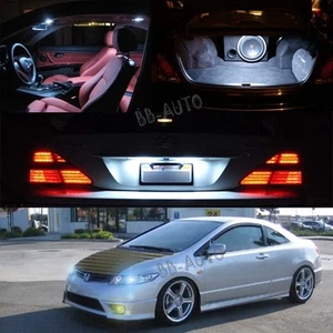 06-11 Civic 2DR Interior White LED Bulb Package (Map+Dome+Trunk+License Plate)2 - Picture 1 of 1