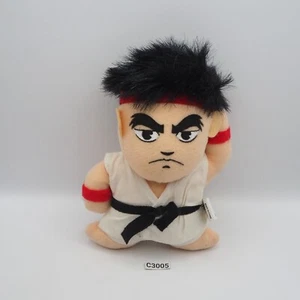 Street Fighter II RYU C3005 Capcom Plush 7" USED JUNK Toy Doll Japan Famicom - Picture 1 of 8