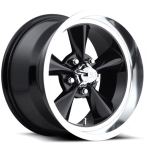 15x7 -5 US Mag 1PC U107 Standard 5x4.75 Gloss Black Wheels (Set of 4) - Picture 1 of 3