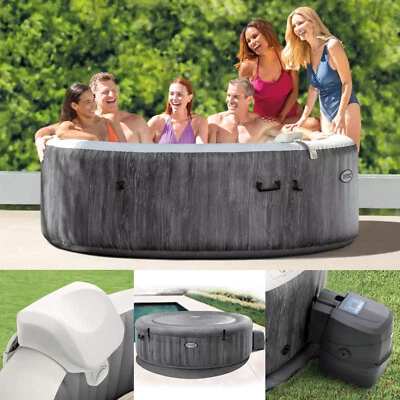 Intex 28442 Whirlpool Pure SPA Bubble Massage GreyWood 216x71 cm aufblasbar - Bild 1 von 4