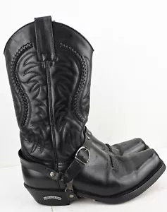 Sendra Botas Vaqueras Cuero Negro con Arnés de Tobillo Talla EU41/UK7.5/US8 - Imagen 1 de 9