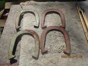 VTG EAGLE RINGER Diamond Duluth Professional Horseshoes - Set of 4-USA 2.5 LB - Picture 1 of 3