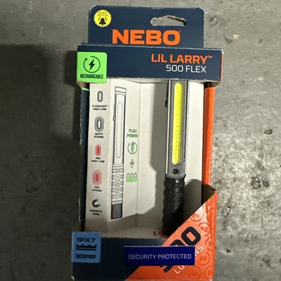 Nebo Lil Larry 500Flex Lumen COB LED Magnetic USBC Rechargeable Work Torch Light - Image 1 of 4