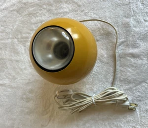 Vintage Mid Century Modern Industrial Yellow light Metal heavy-WORKING - Picture 1 of 7