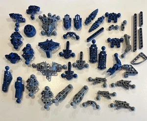 Lego Bionicle Parts Lot - Dark Blue & Dark Gray Ball Joint Parts Arms / Legs - Picture 1 of 3