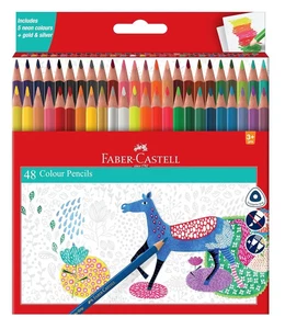 Faber-Castell Triangular Colour Pencil Set – Pack of 48 - Picture 1 of 4