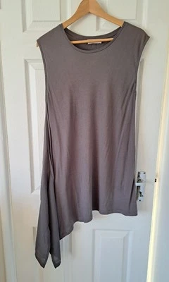 Label Lab Grey Sleeveless Asymmetrical Dress Tunic Size Medium - Image 1 of 4