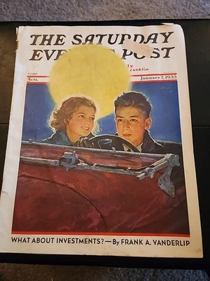 Vintage January 1933 The Saturday Evening Post Magazine **Great Quality** - Image 1 of 4