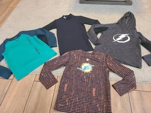 CAMISAS DE MANGA LARGA UNDER ARMOUR/NFL DOLPHINS/NHL LIGHTNING S/M/L JÓVENES NIÑOS  - Imagen 1 de 12